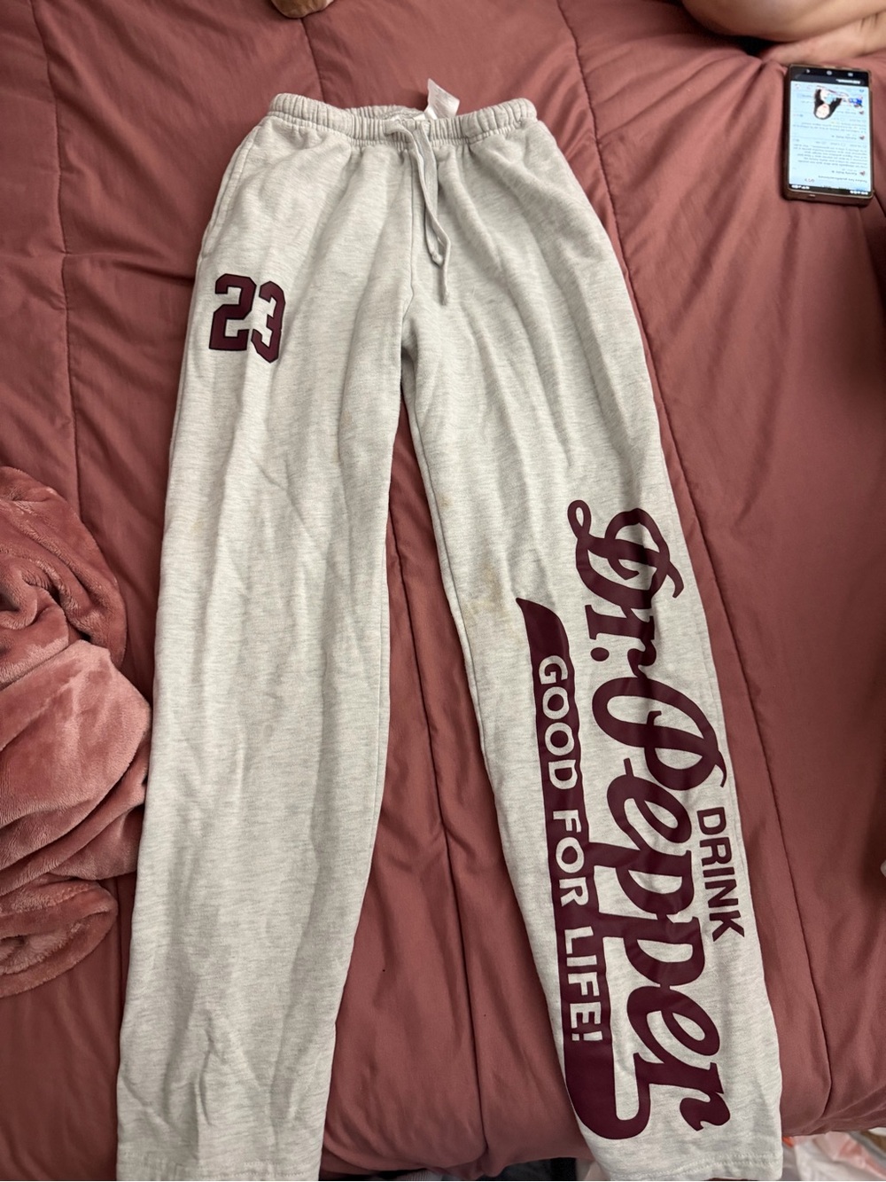 Gray Graphic Sweatpants - Women
